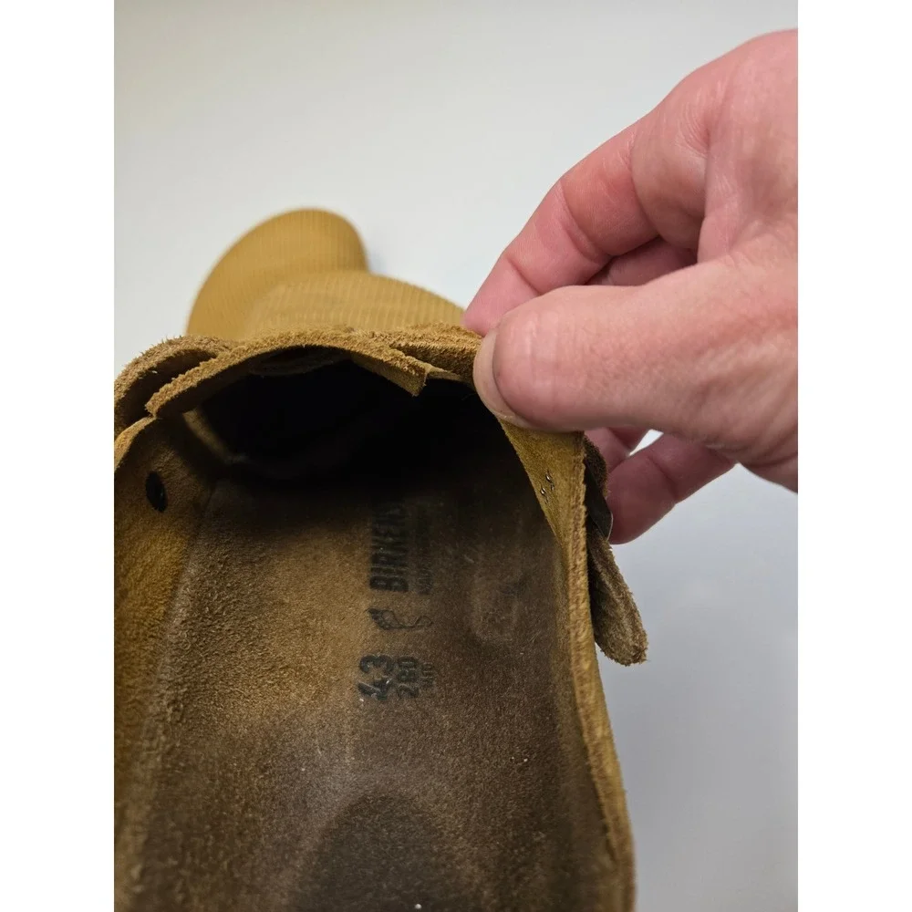 Birkenstock Boston Clogs Mens 43 10 Cork Brown Corduroy Suede Mules 1026155